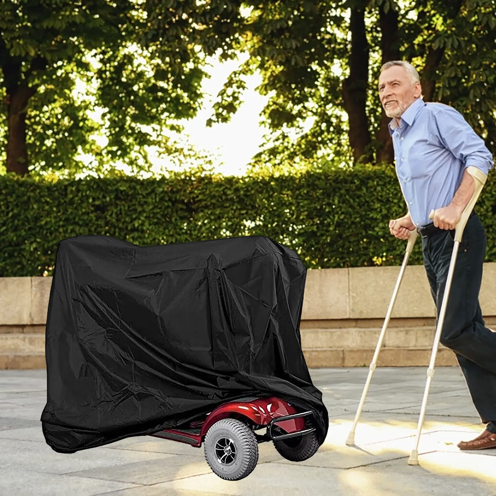 

140x66x91cm Waterproof Scooter Cover Foldable Electric Wheelchair Protector Dustproof Mobility Accessories Outdoor Use