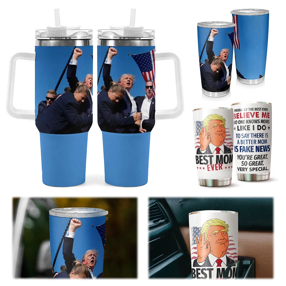 20oz/40oz Donald Trump Tumbler Cup 304 Stainless Steel Trump Insulated Tumbler Donald Trump Coffee Mug Gifts for Supporters Fans