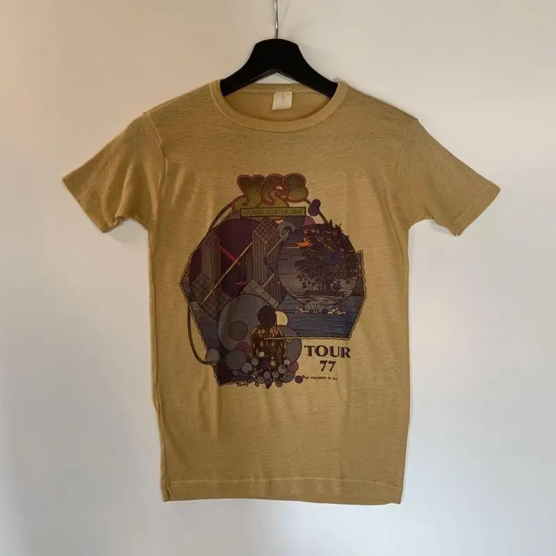 قميص YES TOUR T 1977 Steve Howe Prog Vintage