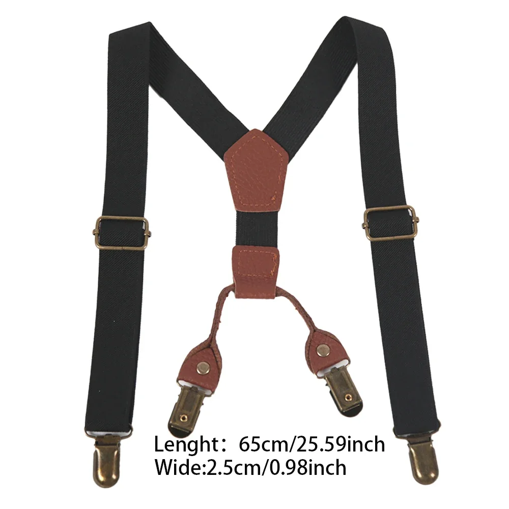 Cute Children Belt Boys Girls Colorful Suspenders Clip-on Y-Back Braces Elastic Adjustable Kids Formal Wear Accessories Gift