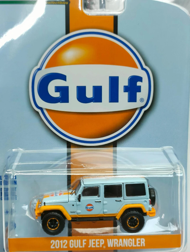 1:64 2012 GULF JEEP WRANGLER High Simulation Diecast Car Metal Alloy Model Car kids toys collection gifts W9