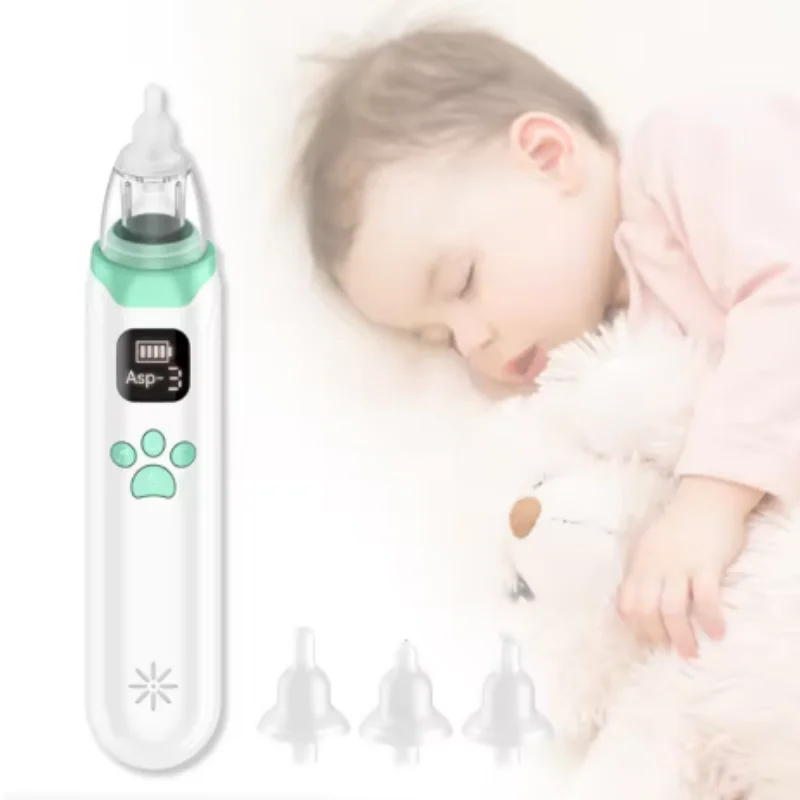 Electric Baby Nose Cleaner with Music Suck Snot Soft Silicone Adjustable Suction Child Health Safety Low Noise