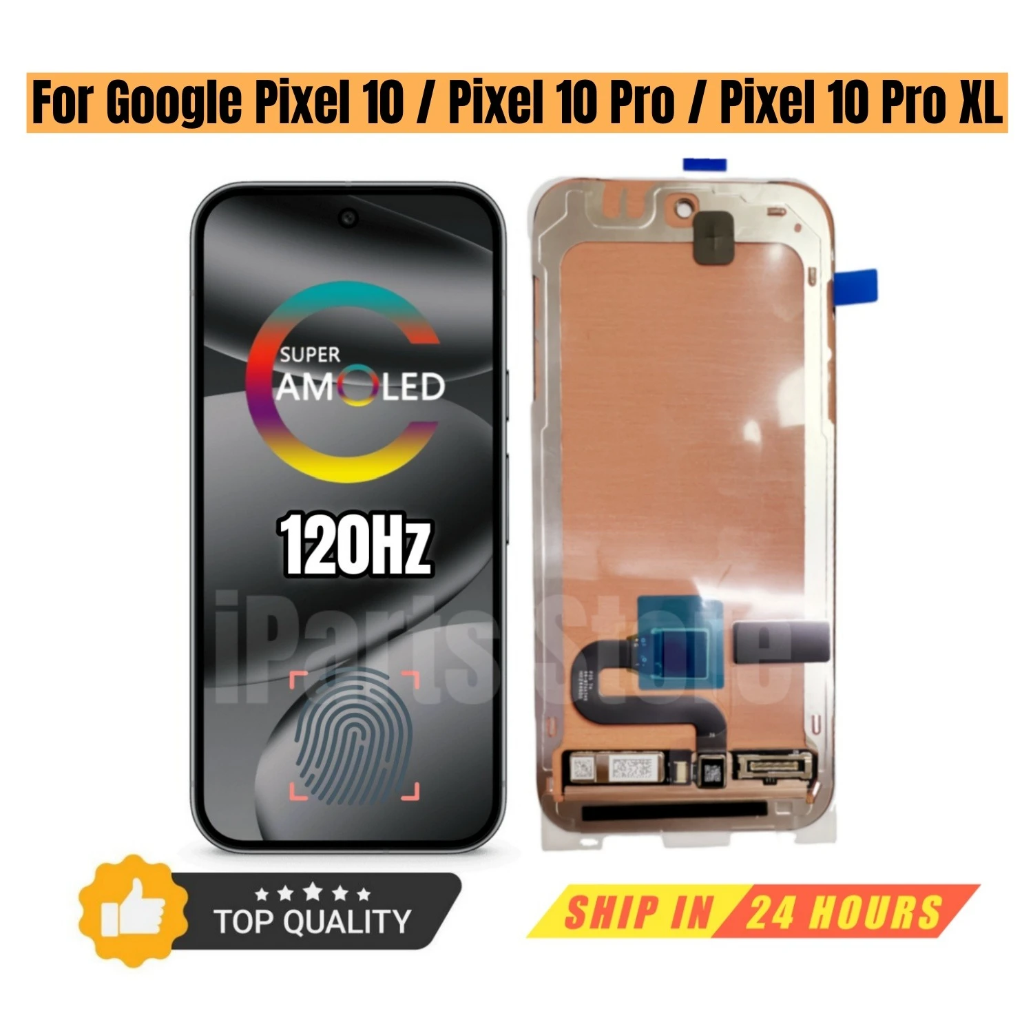 

iParts Replacement Display for Google Pixel 10 GK2MP Pixel 10 Pro XL GEHN3 G45RY AMOLED Touch Screen with Frame Assembly OEM