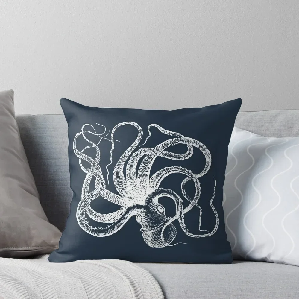 Vintage Octopus Kraken Engraving Throw Pillow Sofa Cushion Cover christmas cushions covers Pillow