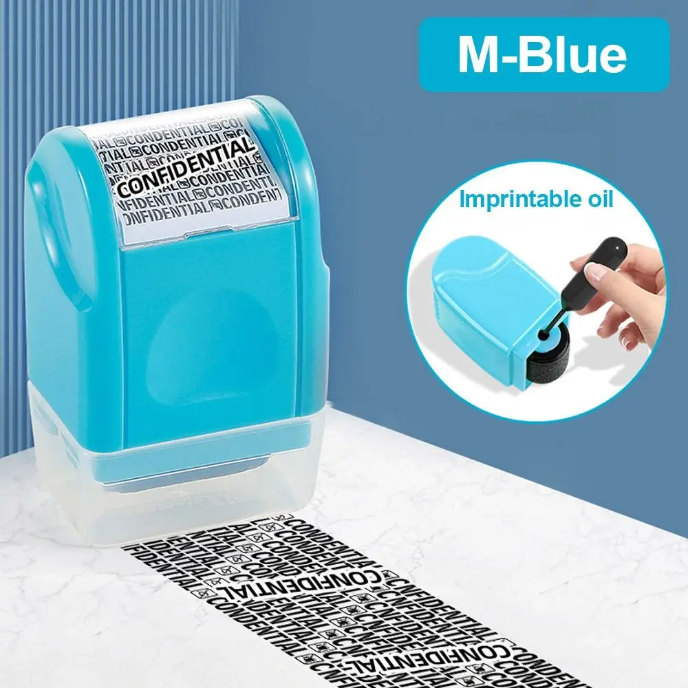 Durable Roller Identity Protection Stamps Safety Portable ID Security Stamp Privacy Protection Identity Address Blocker