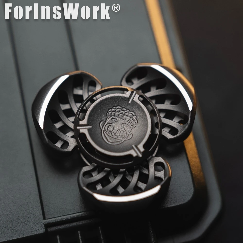 ZacLab Zirconio EDC Fidget Spinner Metallo Mini Turbo Giocattolo per alleviare lo stress per adulti Gadget per alleviare l'ansia