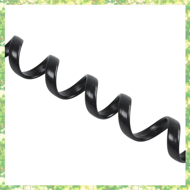 Smart-6 個 9.3 インチ ブラック RJ9 電話電話モデム コイル ライン コード ケーブル