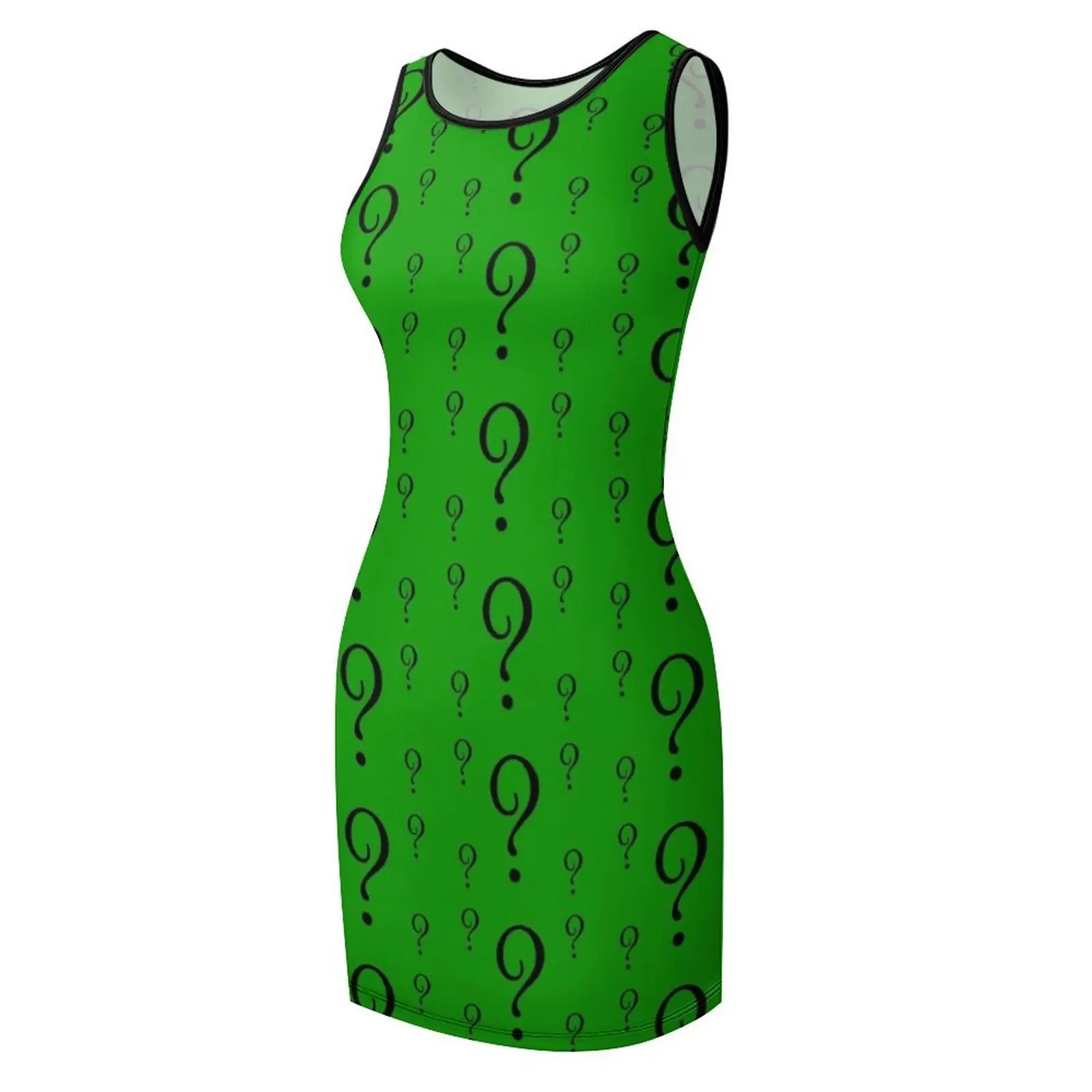 Riddle T-Shirt - Question Mark Sticker Sleeveless Sundress summer dress for women 2025 Clothing