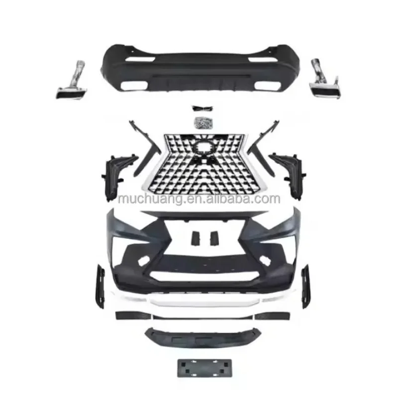 

for RAV4 2020-2021 Auto Body Kit High Quality ABS Material Front & Rear Bumper Assembly & Grille RX Style Upgrade New