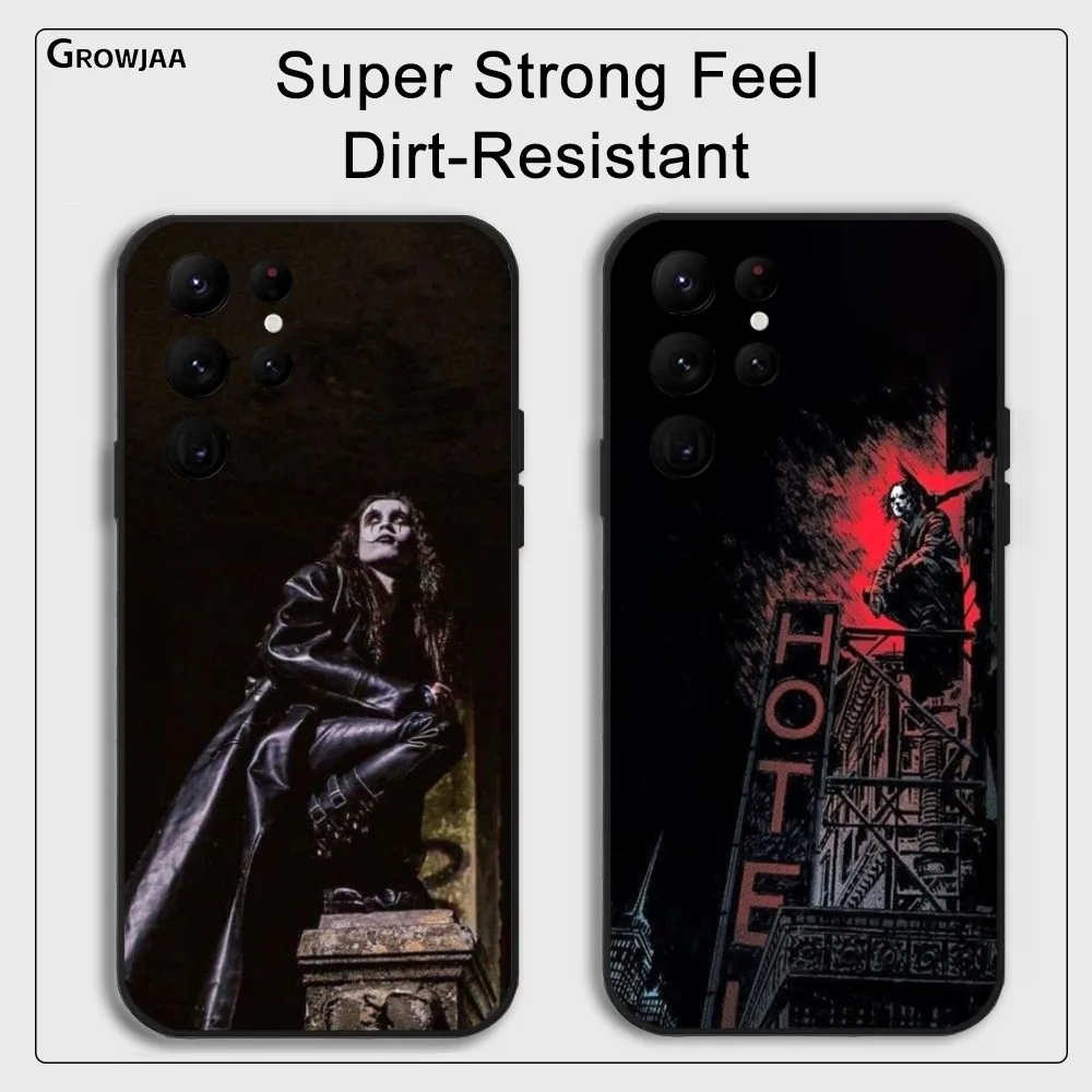 T-THE-C-CROWS Horror Movie Phone Case For Samsung Galaxy S25 S24 S22 S23 Ultra S21 S20 Plus 5G Protective Silicone Funda