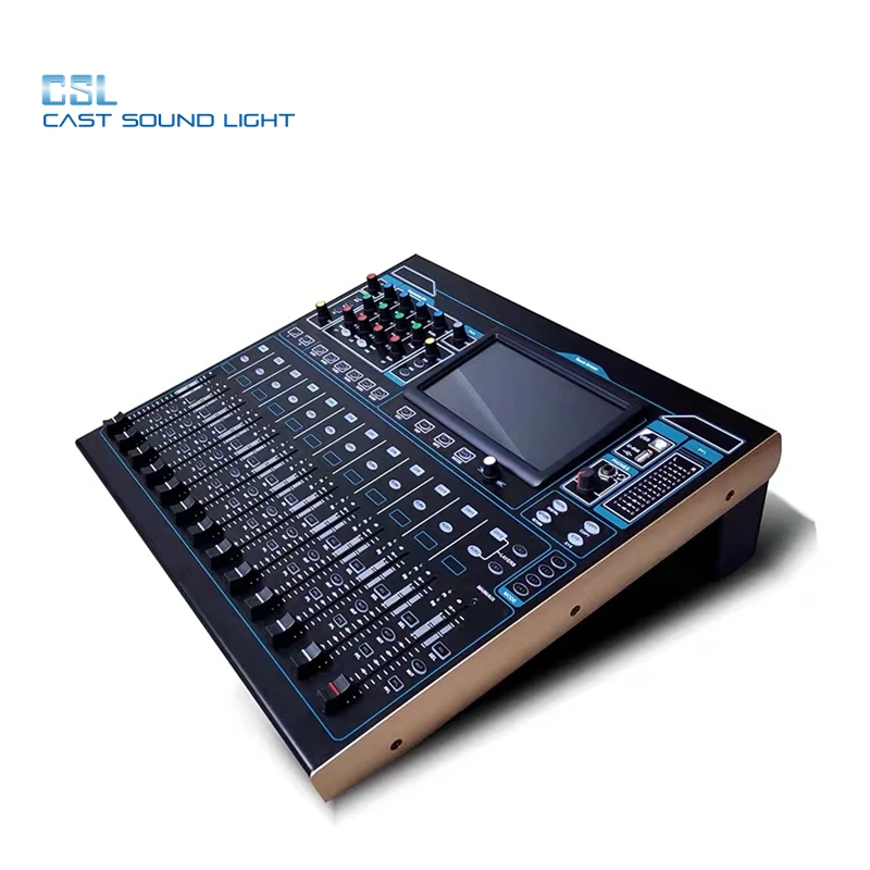 

Professional 20CH Audio Video Digital Touch Mixer Console With Phantom Power IPAD, IOS and Windows System Control