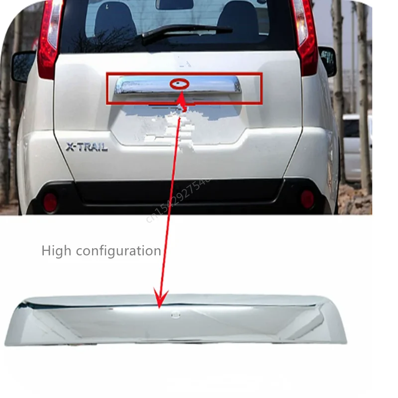 For Nissan X-Trail XTrail T31 2008-2009-2010-2011-2013 Tail Cover Trim Trunk Bright Strip Luggage Trunk Trim  Car Accessories