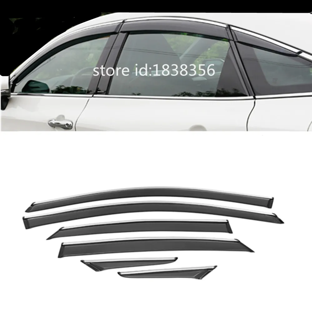 

Body Styling Stick Lamp Plastic Window Glass Wind Visor Rain/Sun Guard Vent For Toyota Avalon XX50 2019 2020 2021 2022 2023 2024