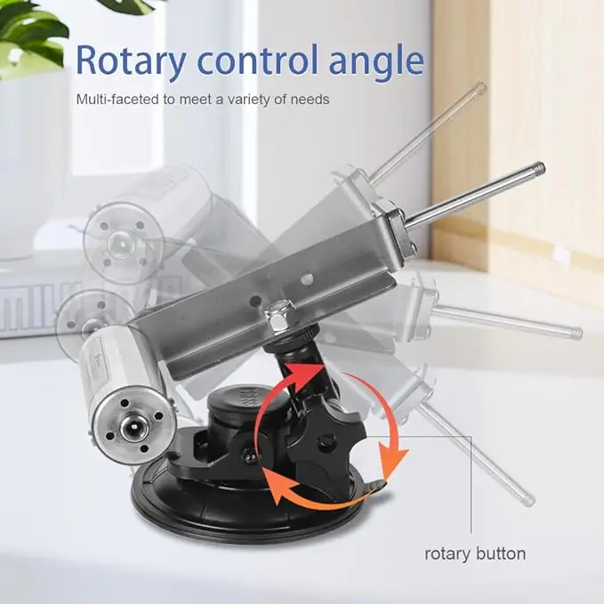 3V-24V Adjustable Speed Mini Telescopic Linear Actuator 39mm Stroke Reciprocating Mechanism Motor 60mm Aluminium Suction Cup