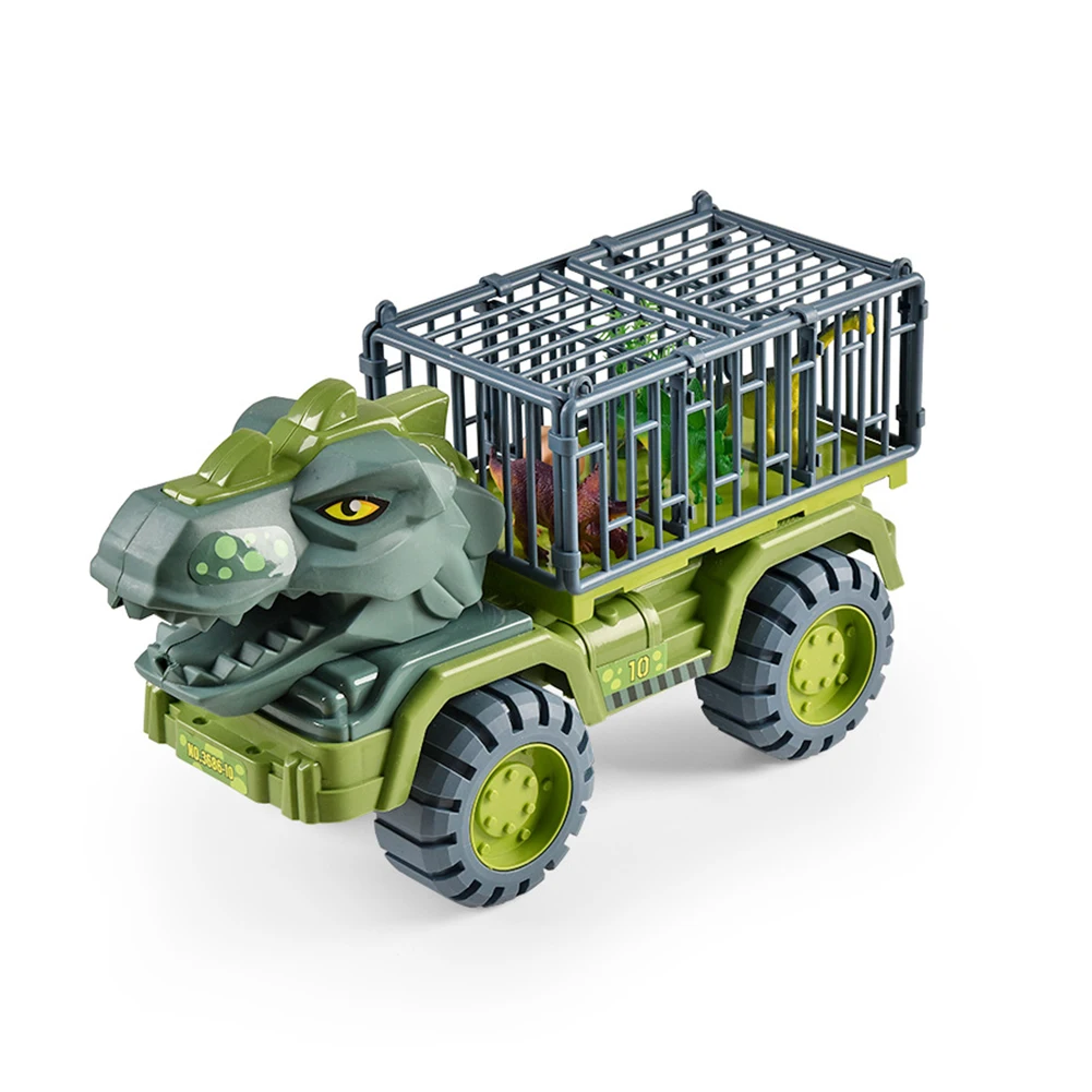 Dinosaurs Transport Car Pull Back Vehicle Toy Large Engineering Truck with Dinosaur Egg Gifts for Children Birthday Party Favors