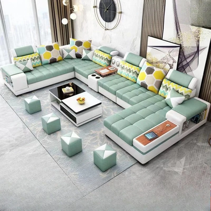 Leave-in technology cloth Modern simple fabric sofa corner removable sofa furniture