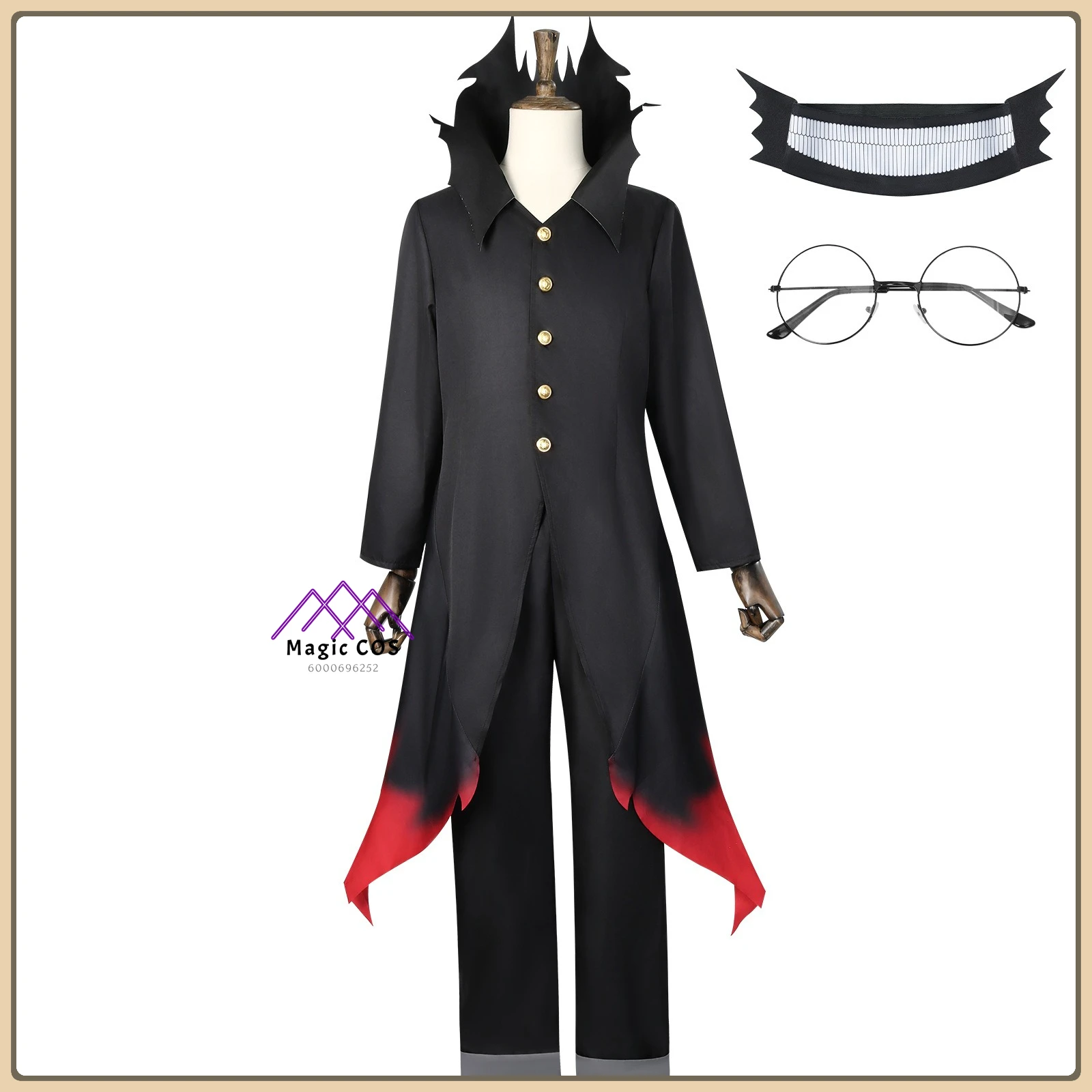 

Dandadou Supernatural Armament Dangdang Kuraoka Ken Transformed Form Косплей Костюм с острыми краями для мужчин Comic Con Party