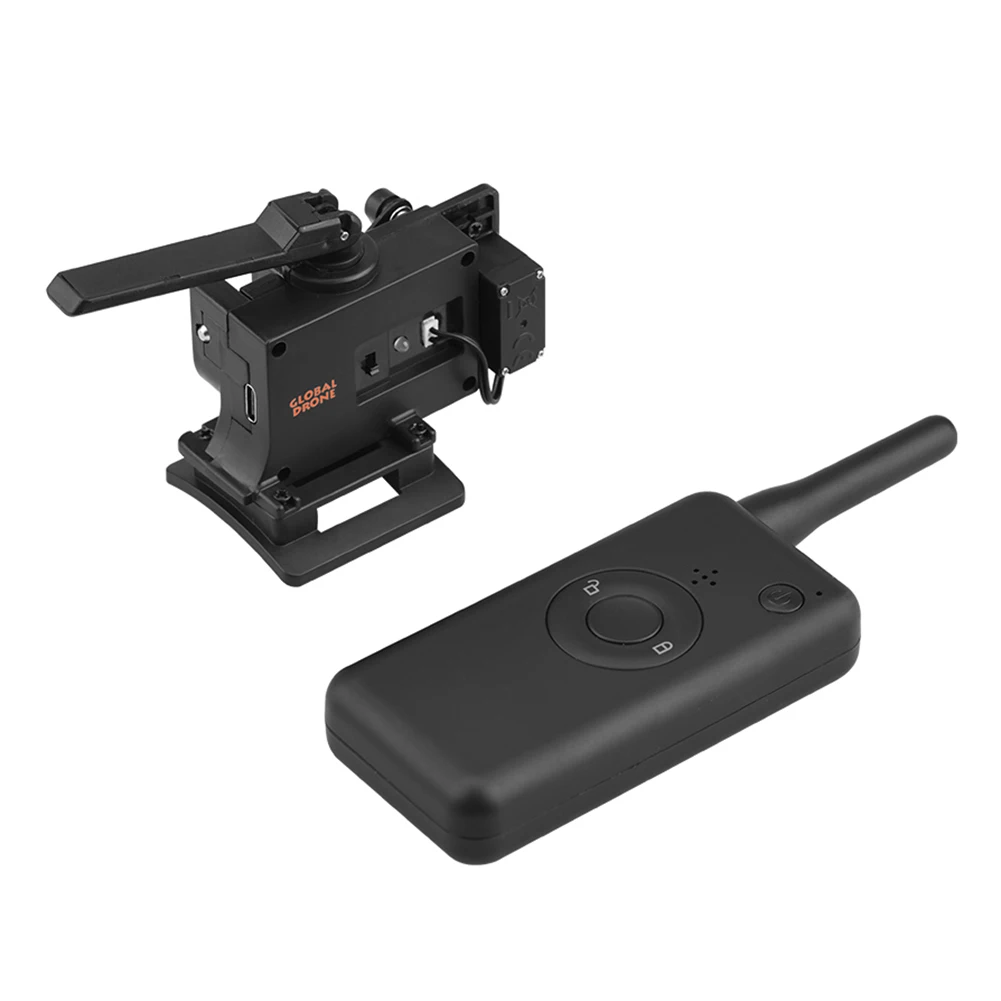 Lanciatore remoto per DJI Mavic 2/Pro/Air 2/Air/FIMI X8SE Esca da pesca Consegna remota Drone parabolico Sistema Airdrop con caduta d'aria