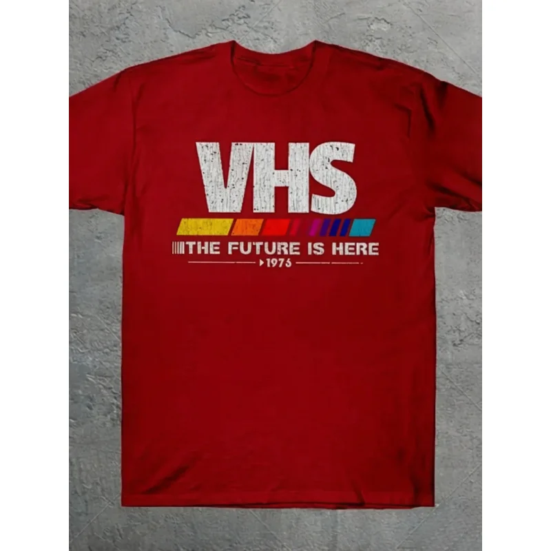 2025 Vintage VHS The Future Is Here Tshirt 1970s Throwback 80s 90s Movie Fan Tee