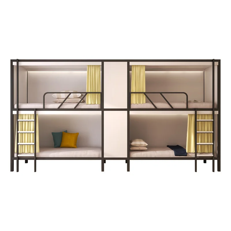 

Upper and lower bunk beds, iron frame beds, student and staff dormitories