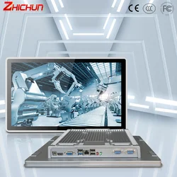 ZHICHUN 15/15.6 inch GFF Touch Screen PC Industrial Computer Monitor With Capacitive Optical Bonding Touch Screen