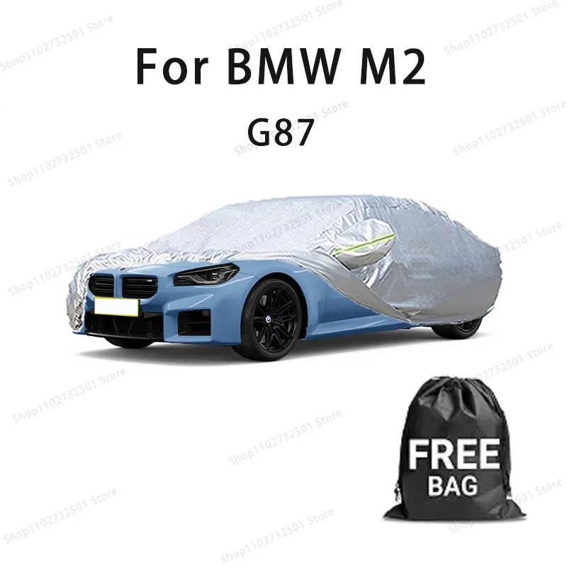 

For BMW M2 G87 Car Cover Full Covers with Reflective Strip Dustproof UV Scratch-Resistant Sunscreen Protective cover