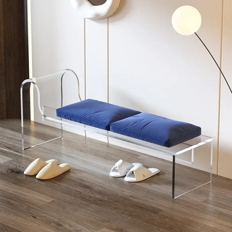 Stool Nordic Home Doorstep Transparent Shoe Changing Stools Bedroom Chair