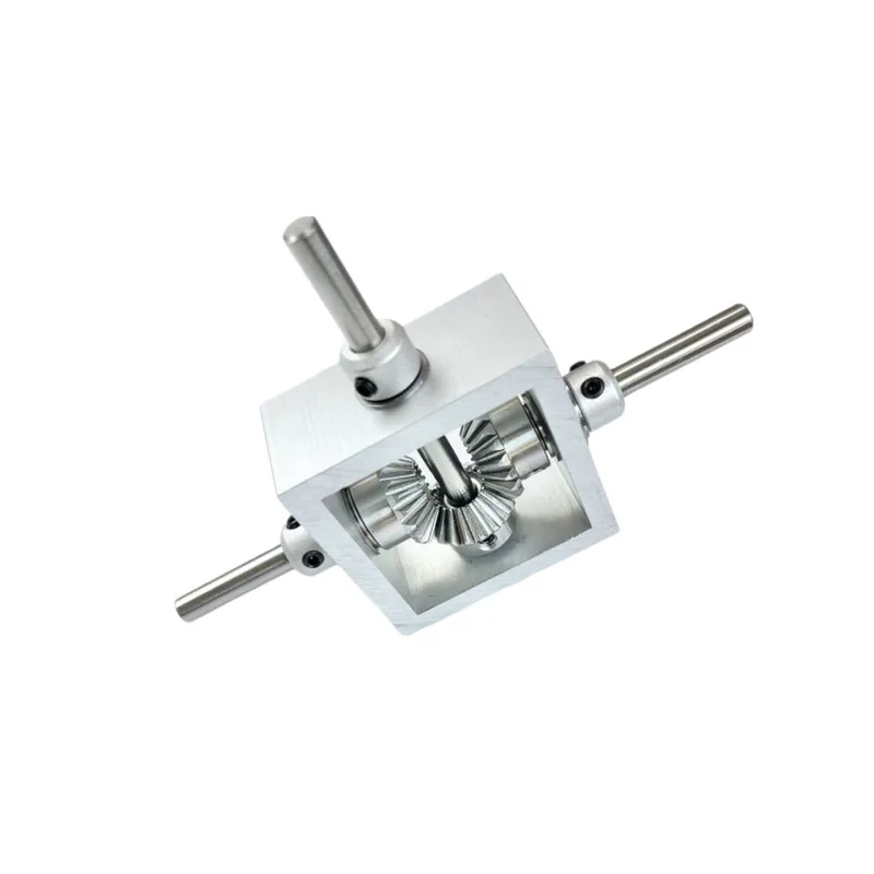 T-type 90-degree bevel gear right-angle commutator, one in and two out, positive and reverse gearbox 1 to 1, rotary device