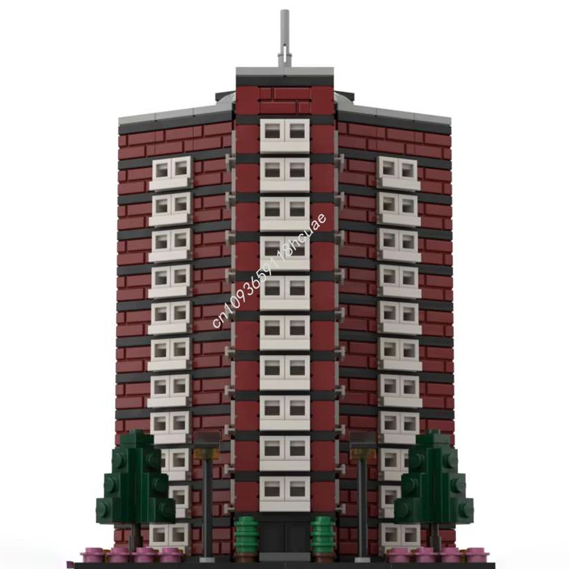469 قطعة MOC وحدات بناء الحي 4 نموذج تعليمي اللبنات هدية الكريسماس مجموعة صديقة للمبتدئين