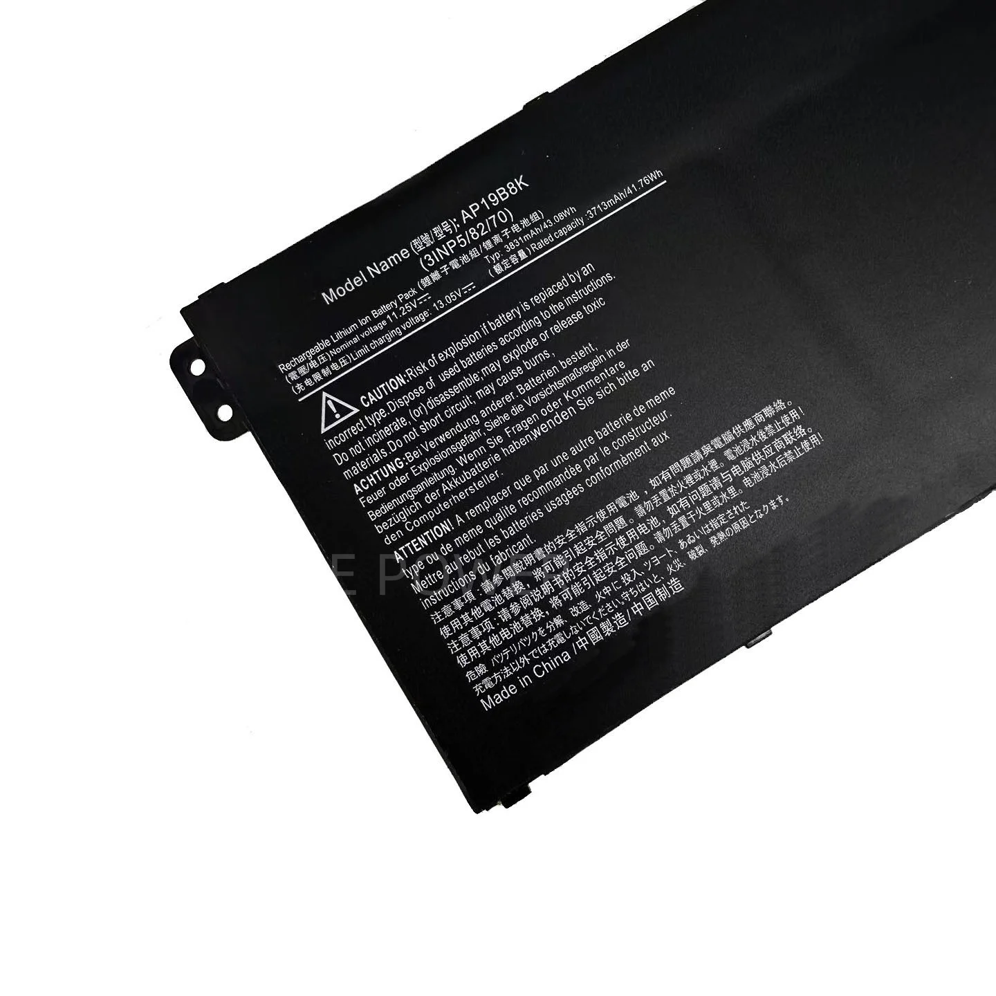 New Laptop Battery AP19B8K 11.25V 43.08WH 3831mAh High Quality For Acer Aspire A315-23 A515-56 A315-58 A317-52