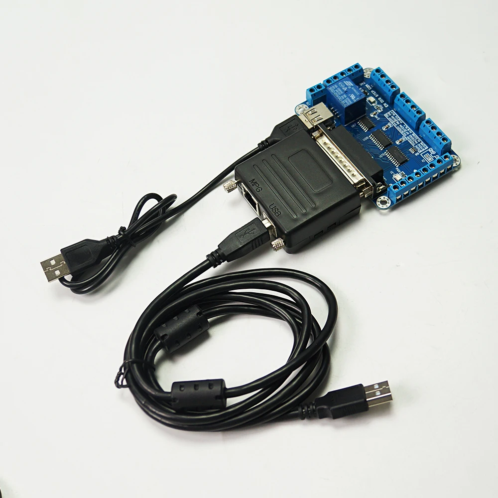 CNC Parts MACH3 USB To Parallel LPT Port Converter Adapter 6 Axis Controller Parallet Port TO USB Riser Card USB200 for CNC