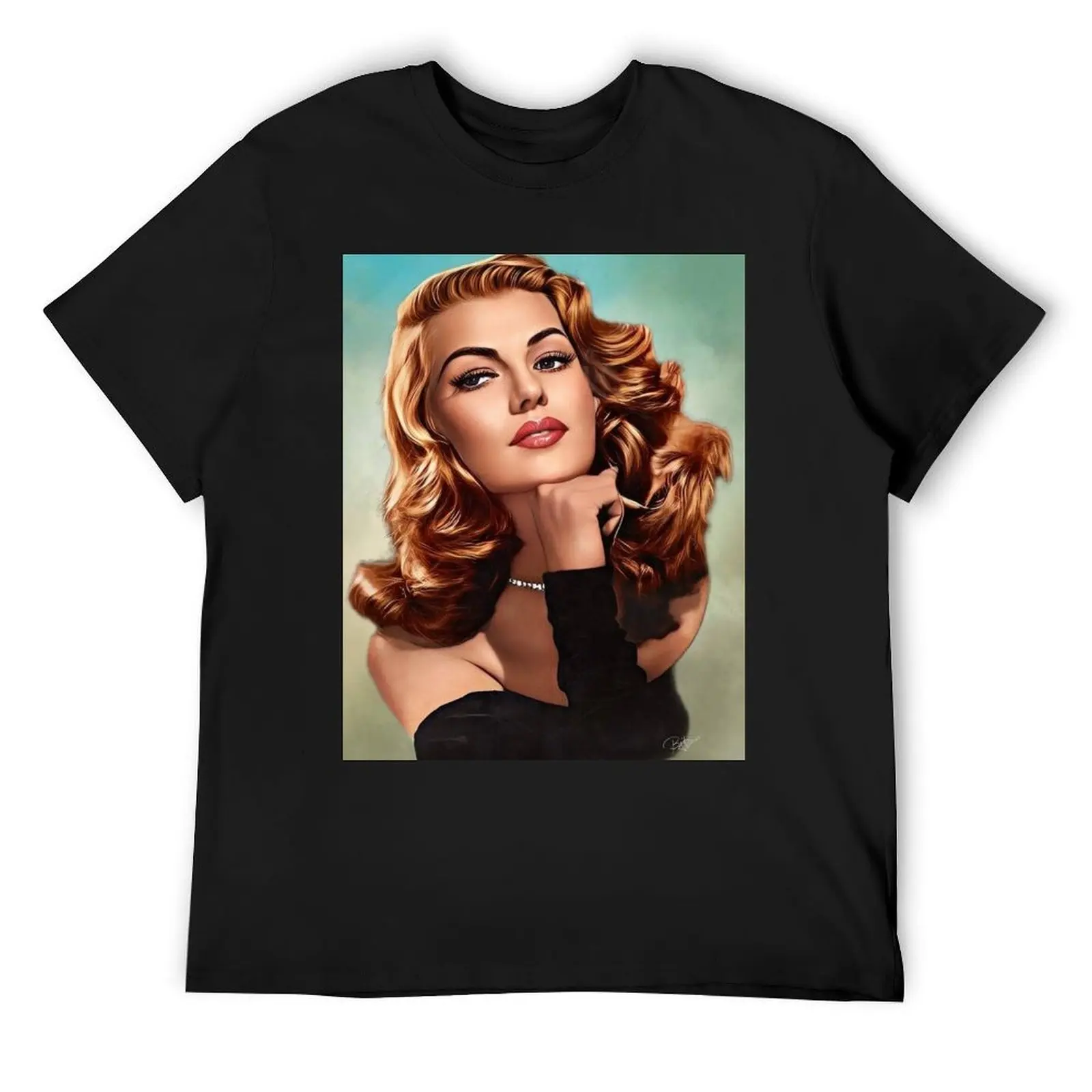 Rita Hayworth GILDA T-Shirt korean fashion graphics plus sizes vintage t shirts mens vintage t shirts