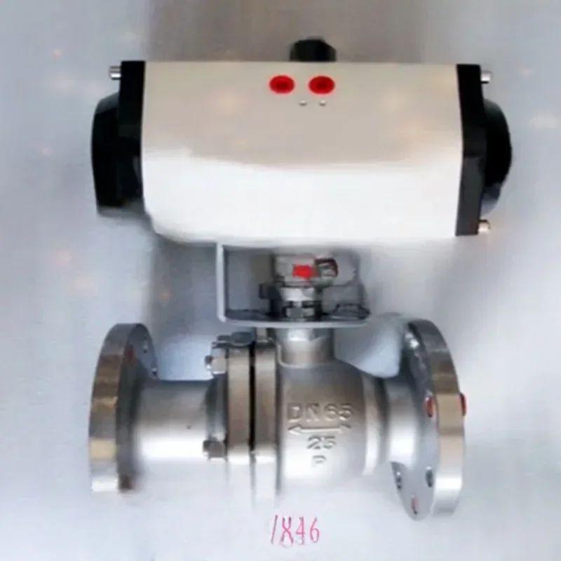 Stainless Steel Pneumatic Ball Valve DN15-DN200