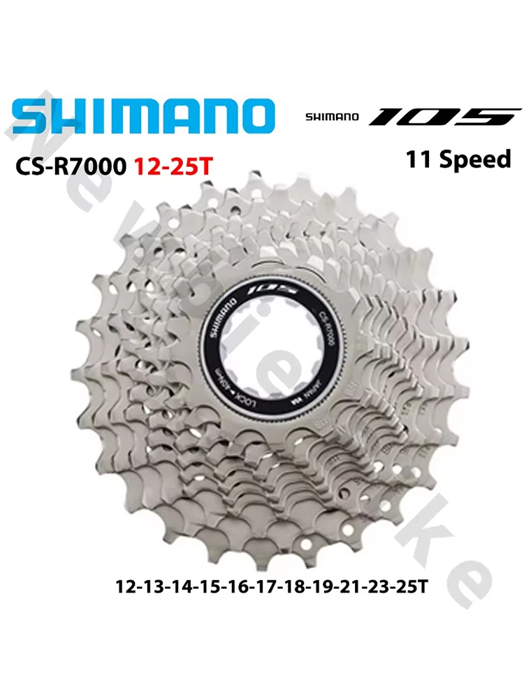AliExpress Shimano SHIMANO 105 R7000 11Speed Freewheels for Road Bike Freewheels Cogs 12-25T CS-R7000 Cassette Sprocket 11S 11V Bicycle Parts