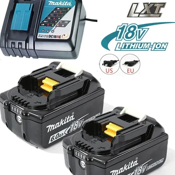 마키타 교체용 리튬 배터리, 마키타 18V 배터리, BL1840, BL1830B, BL1850B, BL1850, BL1860, BL1815 용, 100% 정품, 6Ah, 5Ah, 3Ah