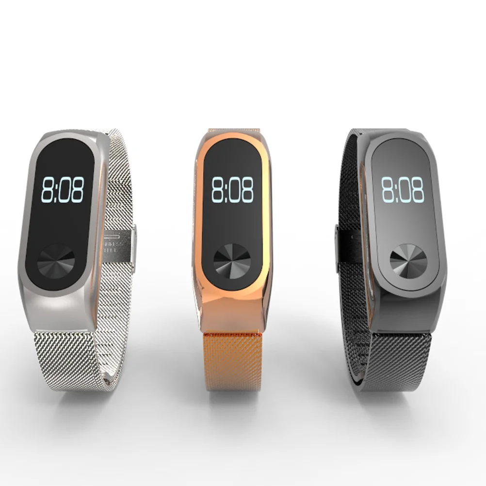 

Металлический браслет из нержавеющей стали, серебристый, прочный, водонепроницаемый, регулируемая длина для 2, сменных аксессуаров