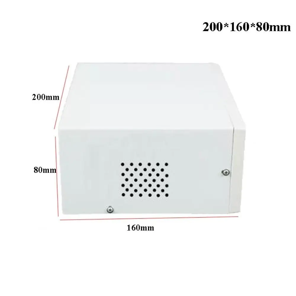 New 200*160*80mm Enclosure Project Case Plastic&Iron Grey DIY Junction Box Electronic Module Box Instrument