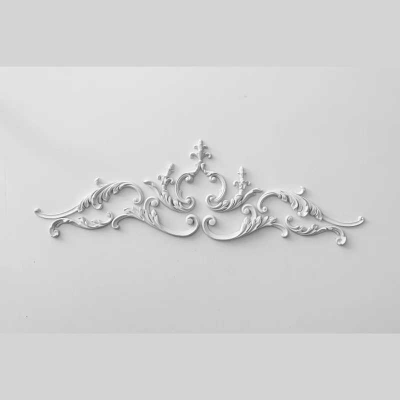 JMZ33  PU Furniture Decorative Corner Flowers PU Decorative Moldings for House Decor Factory Price Factory Direct Selling