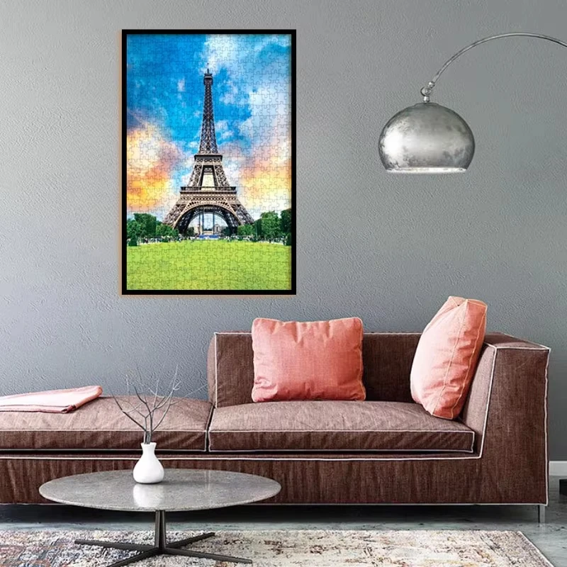 

1 Box of 500/1000/1200/2000PCS Puzzle for Adult Tower Architecture Jigsaw Home Decoration Suitable As Holiday Gift