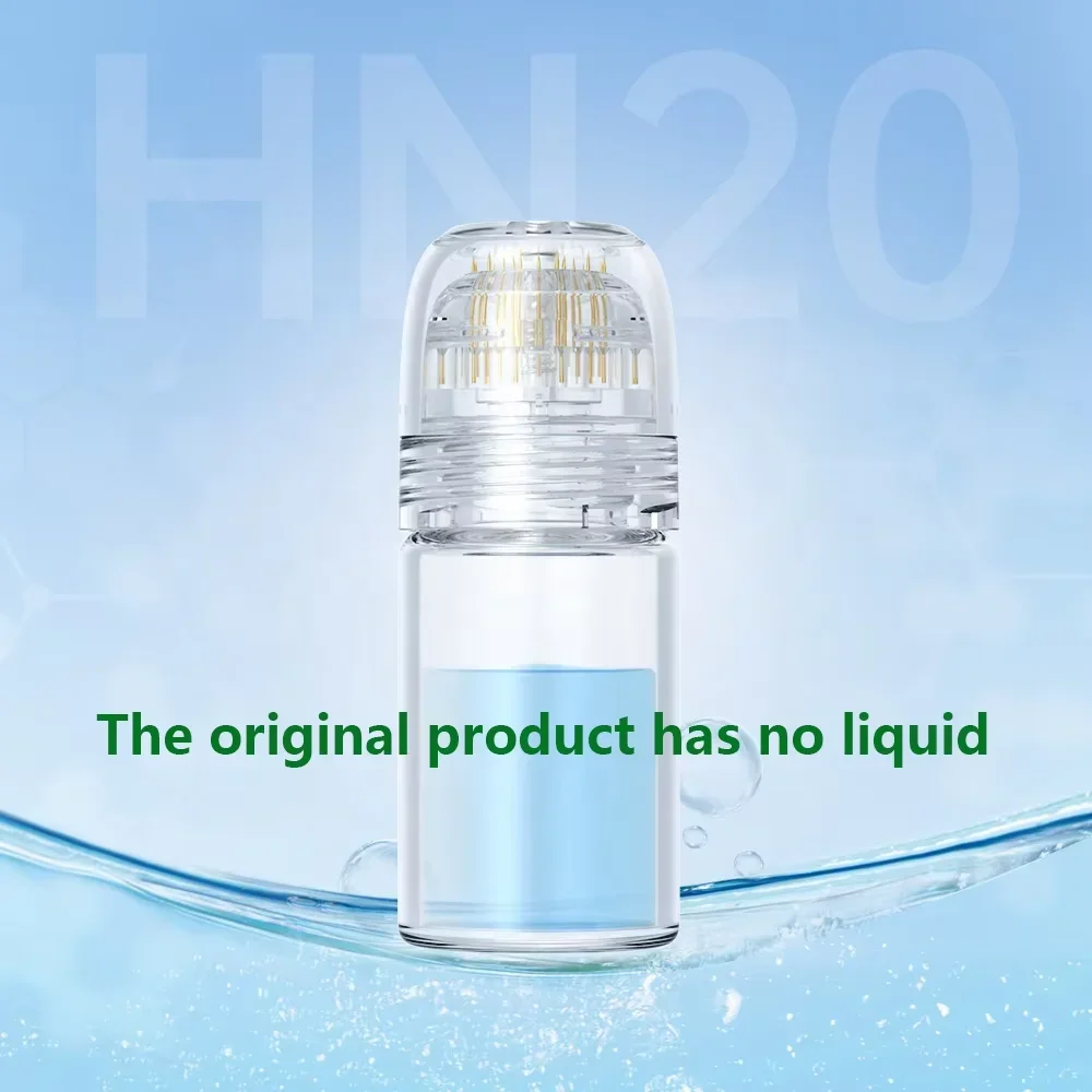 Reusable 20 Pin Micro Needle Titanium Tips Derma Needles Skin Facial Hydration Bottle Stamp Serum Injection Beauty Tool