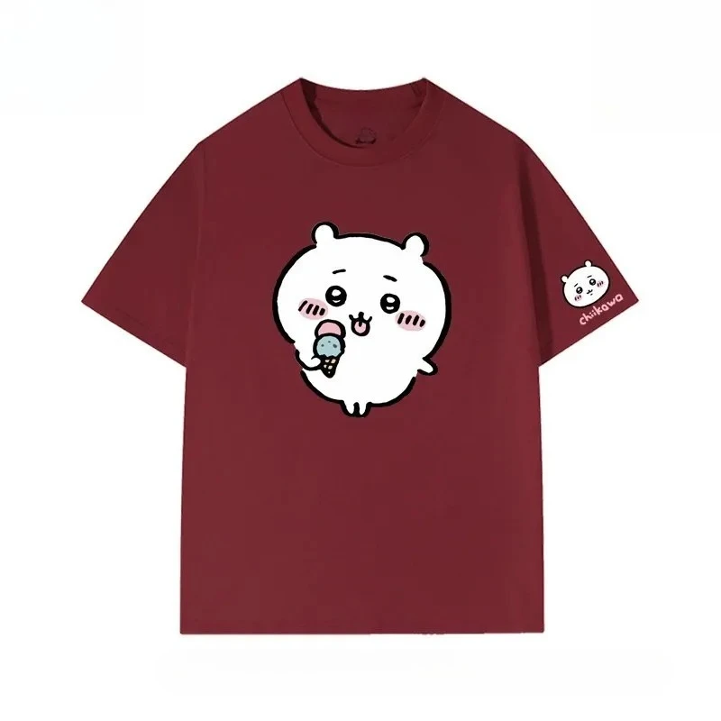 Chiikawa Cute Kawaii Anime Starry Tee Men's Women's Black Retro Cool Graphic Art Print Oversized Short Sleeve Streetwear Top