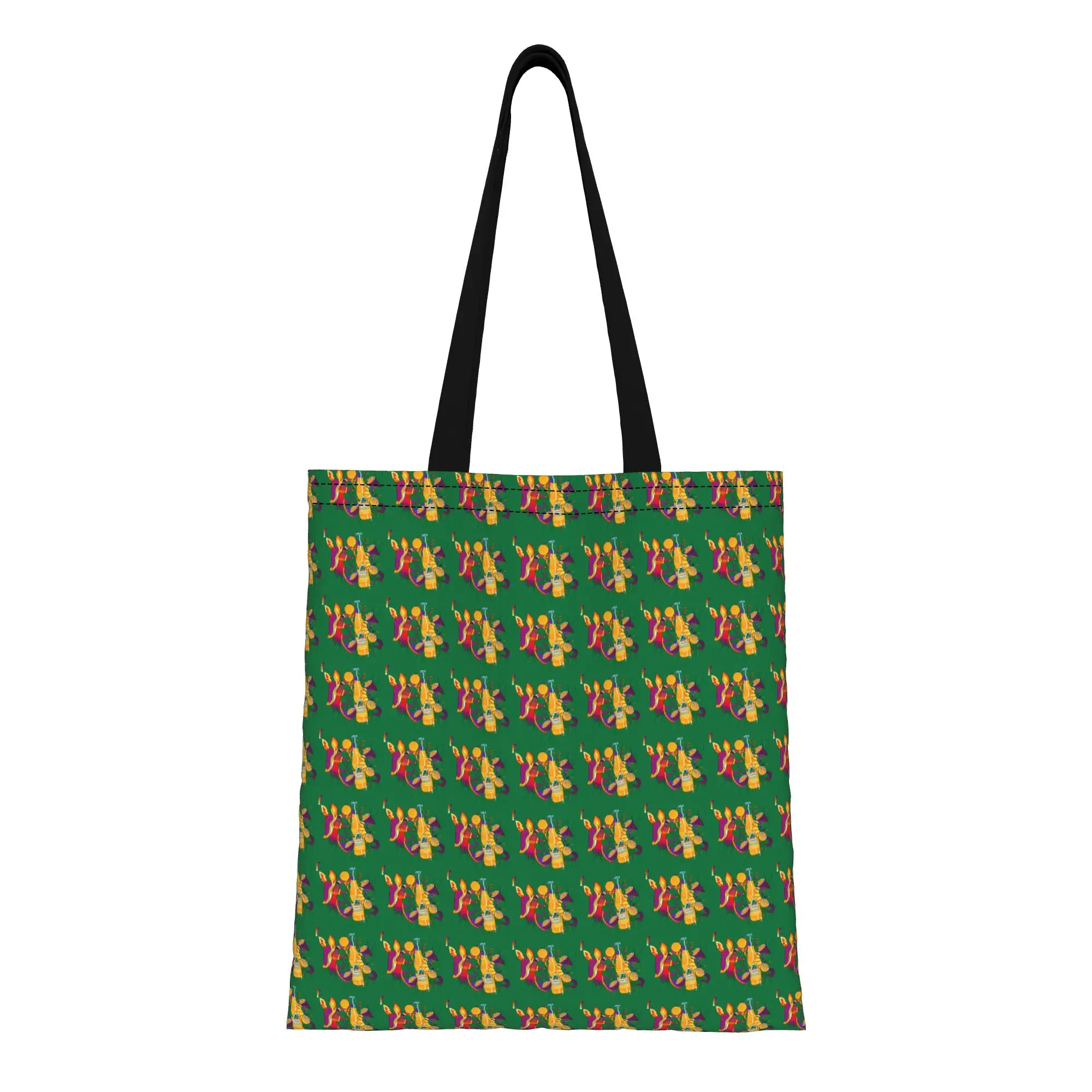 Bolsa de Lona jJarritos jJarritos con Estampado de Fruta de la Pasión Tropical, Perfecta para Compras, Viajes, Actividades al Aire Libre, Bolso de Hombro Resistente