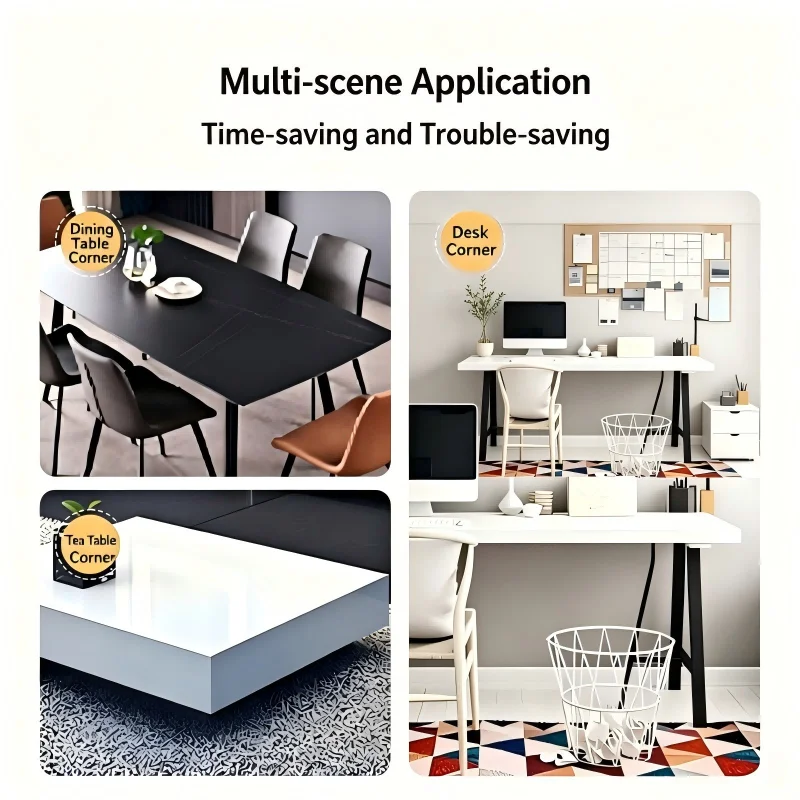 36 pièces/ensemble de protections d'angle transparentes pour la sécurité des bébés, protections anti-collision pour les bords de table et butées de porte, essentiels pour nouveau-nés