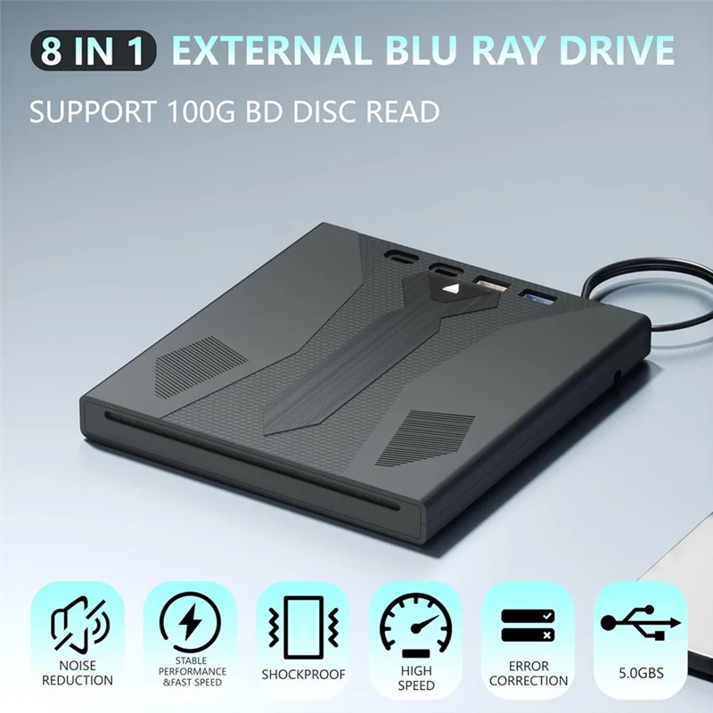 

НОВЫЙ внешний привод Blu Ray, поддержка дисков USB 3.0 100G и проигрывателя DVD/CD/BD Type-C, 3D оптический привод Bluray для ноутбука-N34R