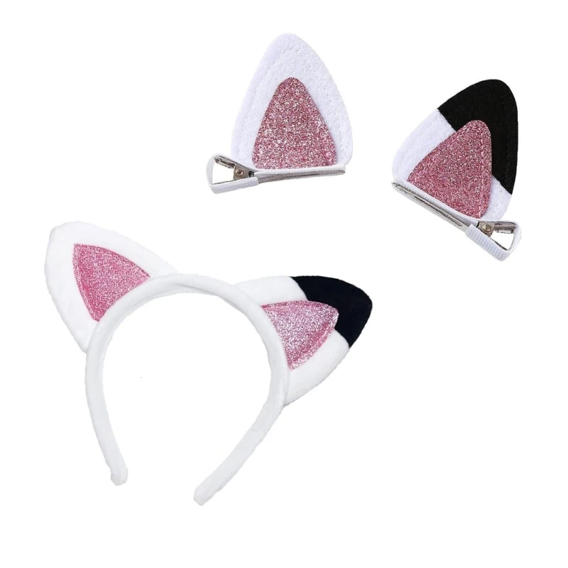 Furry Ear Headband Plush Anime Headband Masquerade Costume Headdress Female Face Washing Hair Hoop Accessories