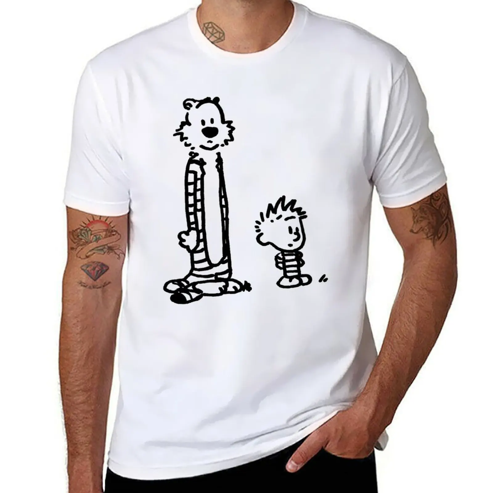 

Calvin and Hobbs T-Shirt funny t shirts dark humor cotton t shirt pack T-Shirt