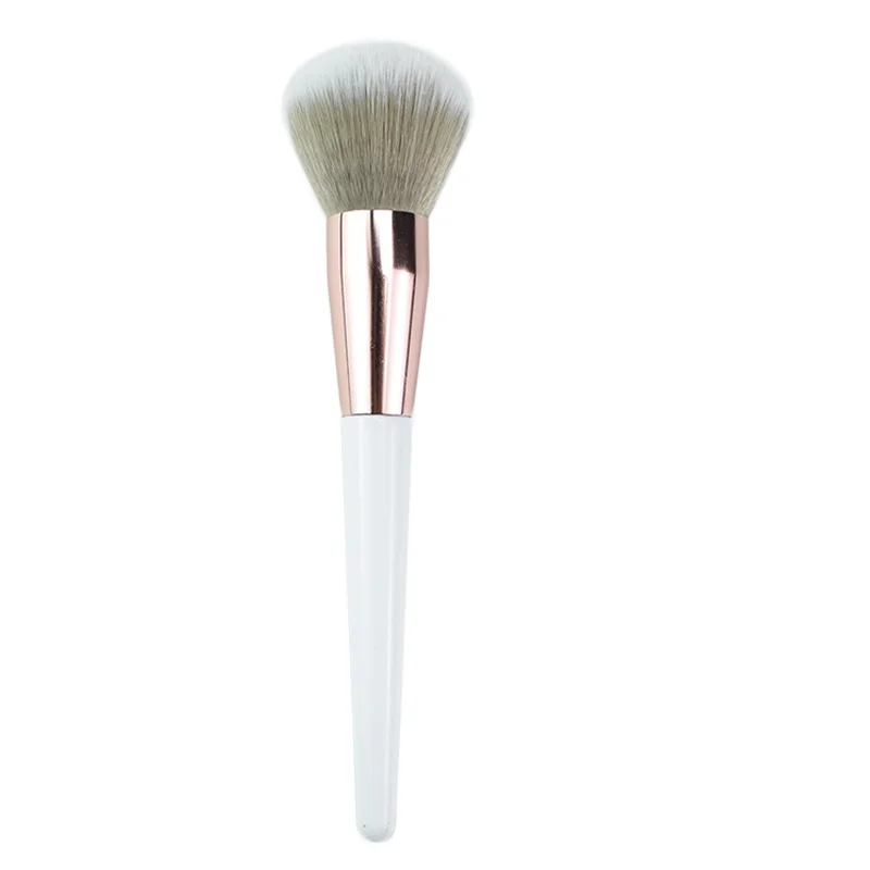 Set di pennelli per trucco per fondotinta in polvere singola morbida portatile personalizzato, tutti i tipi di pennelli, inclusi pennello per fard, correttore, legno
