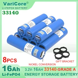 8pcs VariCore 3.2V 33140 15Ah lifepo4 Cells Lithium-iron phospha 16000mAh for 12v 24V ebike e-scooter power tools Battery pack