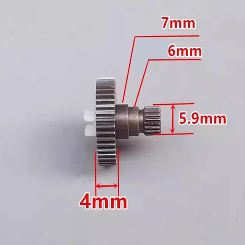10 Buah M3 Spur Gear 43 Gigi 5.9MM Lubang Proses Roda Gigi Bahan Logam Tinggi Gigi Datar Sekitar 4 Mm