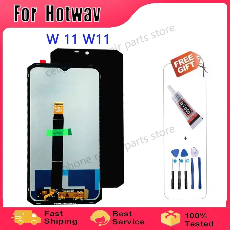 100% Tested Well For Hotwav W11 LCD Display + Touch Screen Digitizer Replacement For Hotwav W 11 W11 LCD Screen + TOOLS